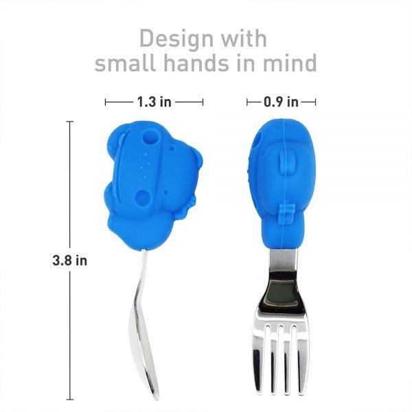 Palm Grasp Spoon & Fork set 嬰幼兒學習叉匙餐具套裝