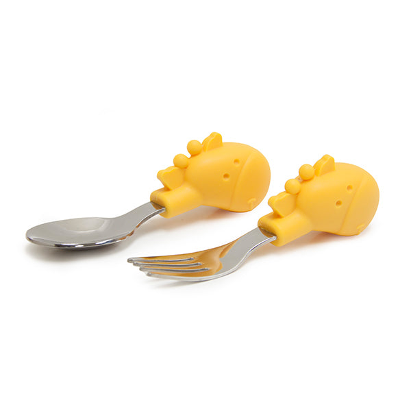 Palm Grasp Spoon & Fork set 嬰幼兒學習叉匙餐具套裝